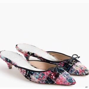 J. Crew Tweed Kitten Heels Size 8